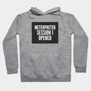 Penetration Testing Meterpreter Session 1 Opened Black Background Hoodie